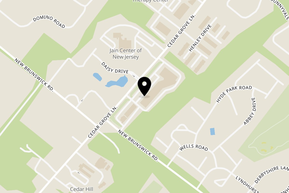 Map showing the location of Junoon Spice Lover on 120 Cedar Grove Ln in Somerset